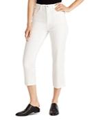 Ella Moss High-rise Cropped Jeans In White