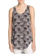 Philosophy Printed Scoop Neck Tank - Compare At $48
