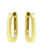 Aqua Square Tubular Hoop Earrings In 18k Gold Plated Sterling Silver - 100% Exclusive