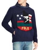 Polo Ralph Lauren Ski Logo Hooded Sweater