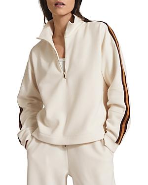 Reiss Libby Striped Half-zip Sweater
