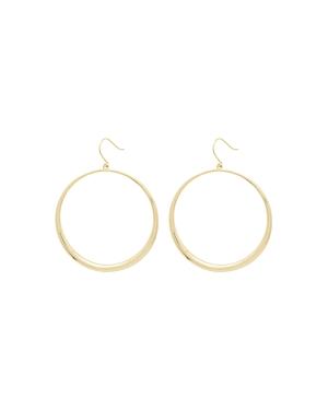 Gorjana Farrah 18k Gold-plated Drop Hoop Earrings