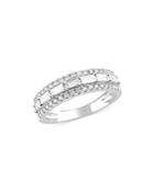 Bloomingdale's Diamond Round & Baguette Band In 14k White Gold, 0.75 Ct. T.w. - 100% Exclusive