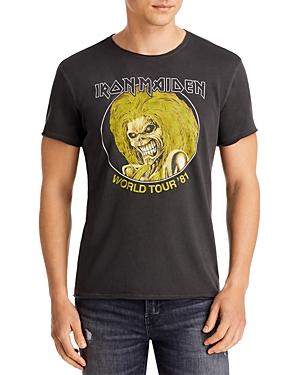 John Varvatos Iron Maiden Raw Edge Graphic Tee