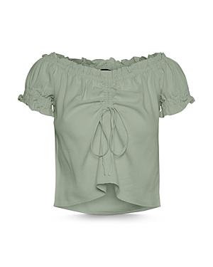Vero Moda Off The Shoulder Drawstring Top