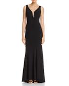 Avery G Embellished Illusion Gown