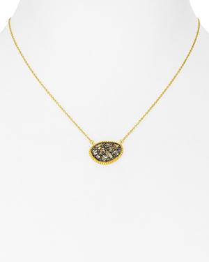 Freida Rothman Small Pave Pendant Necklace, 15