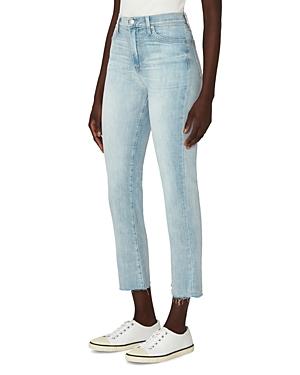 7 For All Mankind High Waist Slim Kick Jeans In Light Rosemary