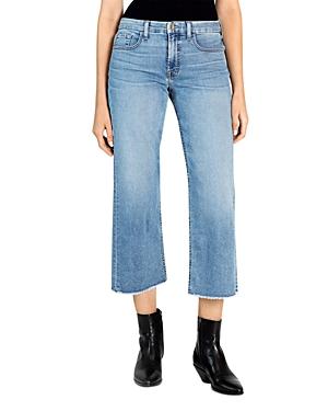 Jen7 By 7 For All Mankind Cropped Frayed Jeans In Harlow Vintage