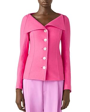 St. John Asymmetric Collar Jacket