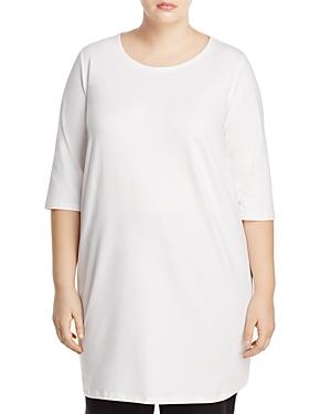 Eileen Fisher Plus Elbow Sleeve Knit Tunic