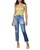 Dl1961 Pattie High Rise Ankle Straight Leg Jeans In Light Patc