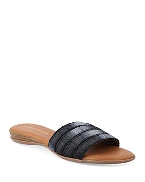 Andre Assous Women's Natalia Featherweights Raffia Slide Sandals