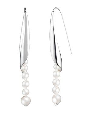 Carolee Simulated Pearl Linear Drop Earrings