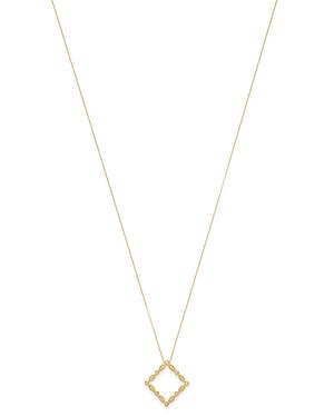 Bloomingdale's Diamond Milgrain Geometric Pendant Necklace In 14k Yellow Gold, 0.15 Ct. T.w. - 100% Exclusive