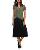Atm Anthony Thomas Melillo Dip Dye Midi Tee Dress