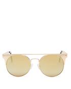 Quay The In Crowd Mirrored Round Sunglasses, 53mm