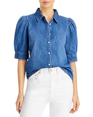 Frame Puff Sleeve Denim Shirt