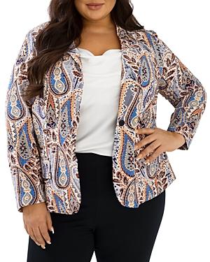 Maree Pour Toi Plus Paisley Print Blazer