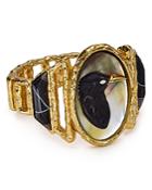 Alexis Bittar Elements Hand-carved Raven Cameo Cuff