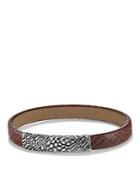 David Yurman Naturals Gator Leather Bracelet In Brown