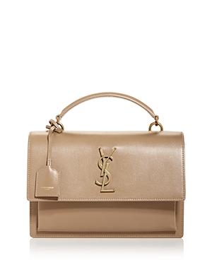 Saint Laurent Sunset Medium Leather Satchel Crossbody