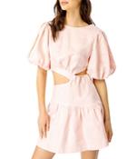 Bardot Mimi Linen Cutout Mini Dress