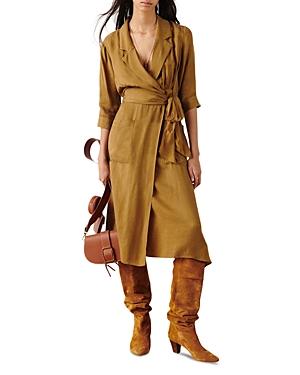 Ba & Sh Aime Midi Wrap Dress