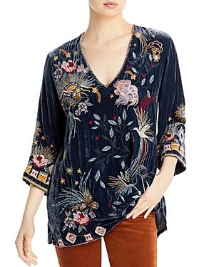 Johnny Was Selah Velvet Kimono Sleeve Top