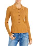 Good American Ribbed Collared Sweater