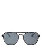 Balenciaga Men's Mirrored Brow Bar Square Sunglasses, 55mm