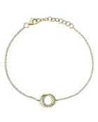 Moon & Meadow 14k Yellow Gold Diamond Love Knot Chain Bracelet