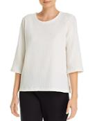 Eileen Fisher Textured Boxy Top