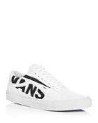 Vans Men's Old Skool Logo Canvas & Leather Lace Up Sneakers
