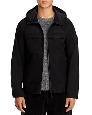 Stone Island Ghost Wool Stretch Flannel Hooded Jacket