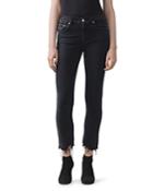 Agolde Toni Mid-rise Slim Straight Jeans In Feral
