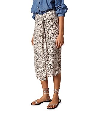 Ba & Sh Icami Faux Wrap Midi Skirt