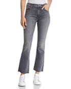 Mother Insider Ankle Fray Cropped Flared Jeans In Makin' The Grade - 100% Exclusive