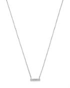 Moon & Meadow Diamond Bar Pendant Necklace In 14k White Gold, 0.02 Ct. T.w. - 100% Exclusive