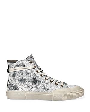 Allsaints Men's Dumont Crackle Lace Up High Top Sneakers