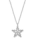 Bloomingdale's Diamond Star Pendant Necklace In 14k White Gold, 0.33 Ct. T.w. - 100% Exclusive
