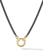 David Yurman 18k Yellow Gold Chain Charm Necklace, 26