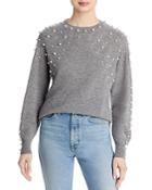 C By Bloomingdale's Faux Pearl Cashmere Sweater - 100% Exclusive