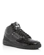 Bally Men's King Croc-embossed Leather High-top Sneakers
