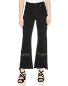 Sandro Tori Flared Lace-inset Jeans