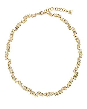 Temple St. Clair 18k Yellow Gold Moonstone And Diamond Cluster Necklace, 18