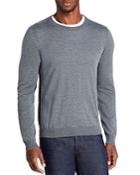 Boss Leno-p Wool Solid Regular Fit Crewneck Sweater