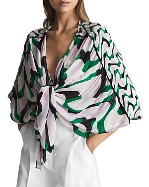 Reiss Paige Resort Shawl Top