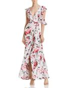 Fame And Partners The Beckman Cold-shoulder Maxi Dress