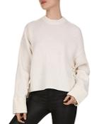 The Kooples Wool & Cashmere Lace-up Sweater
